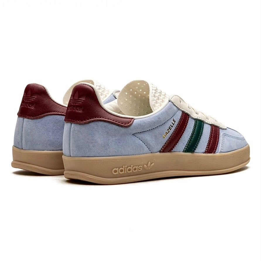Adidas Gazelle Indoor Blue Dawn Collegiate Burgundy